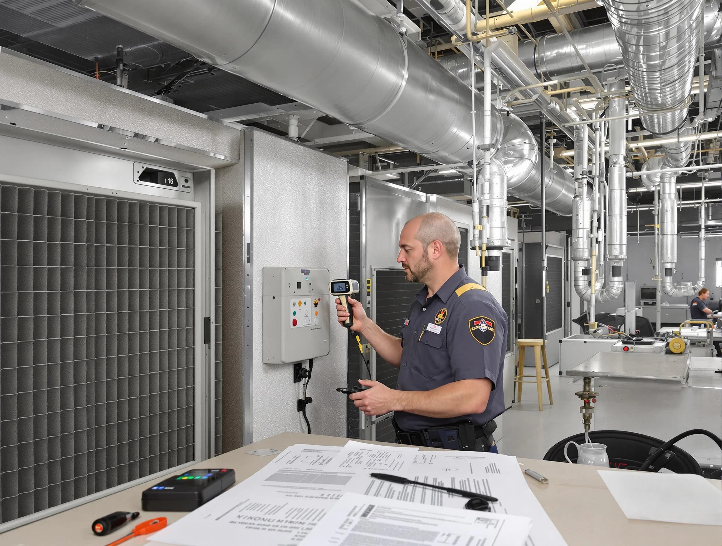 Professional filter system inspection by Woods Cross Air Duct Cleaning in Woods Cross