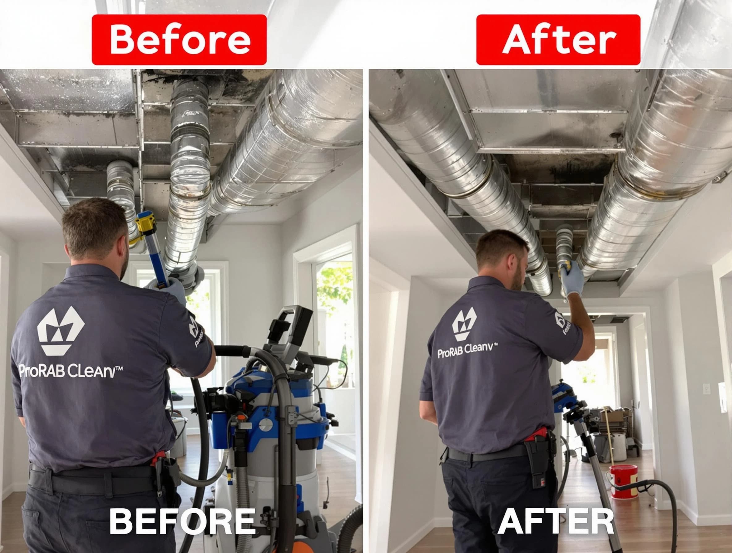 Woods Cross Air Duct Cleaning expert performing thorough residential duct cleaning in a Woods Cross home