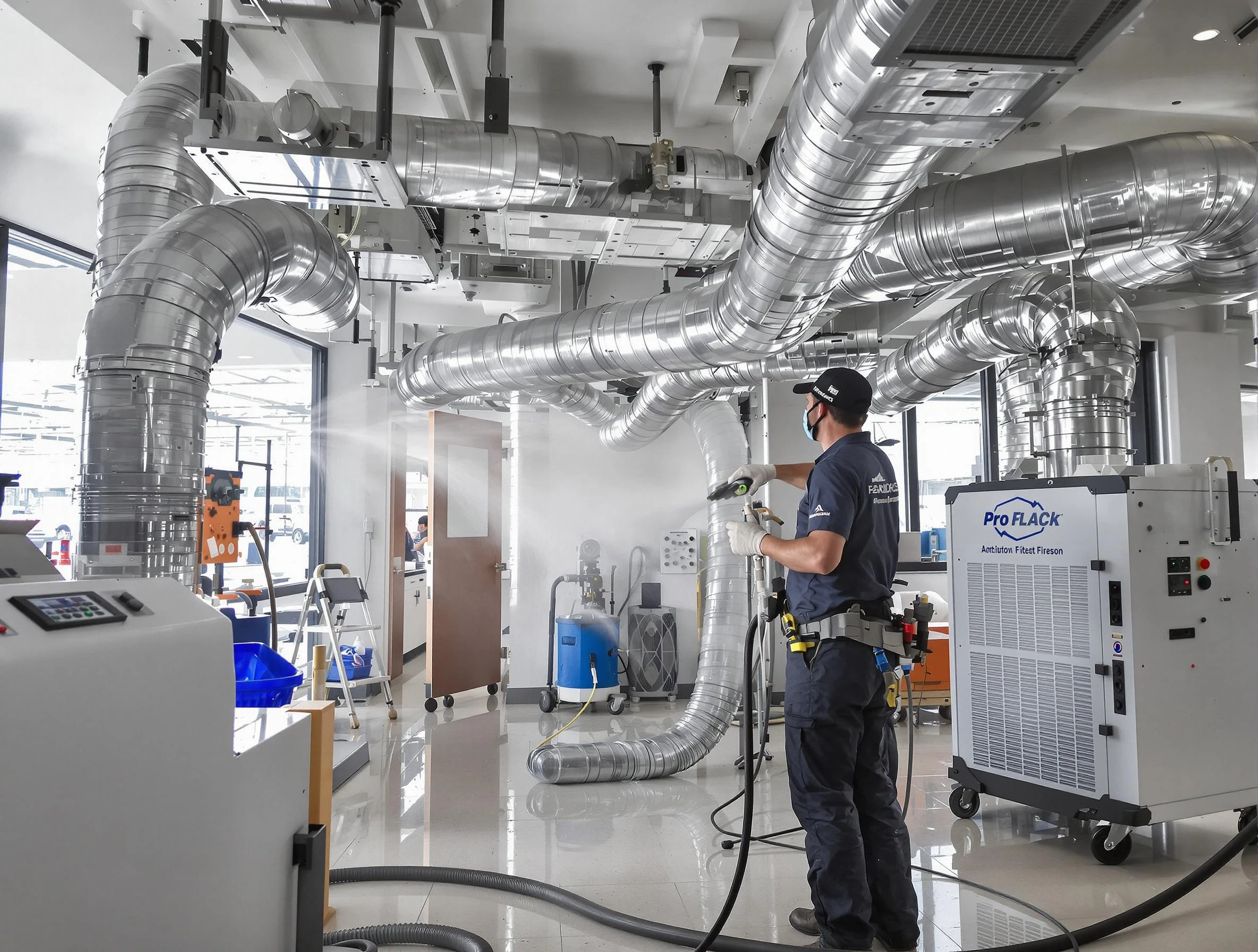 Negative Pressure Air Duct Cleaning in Woods Cross