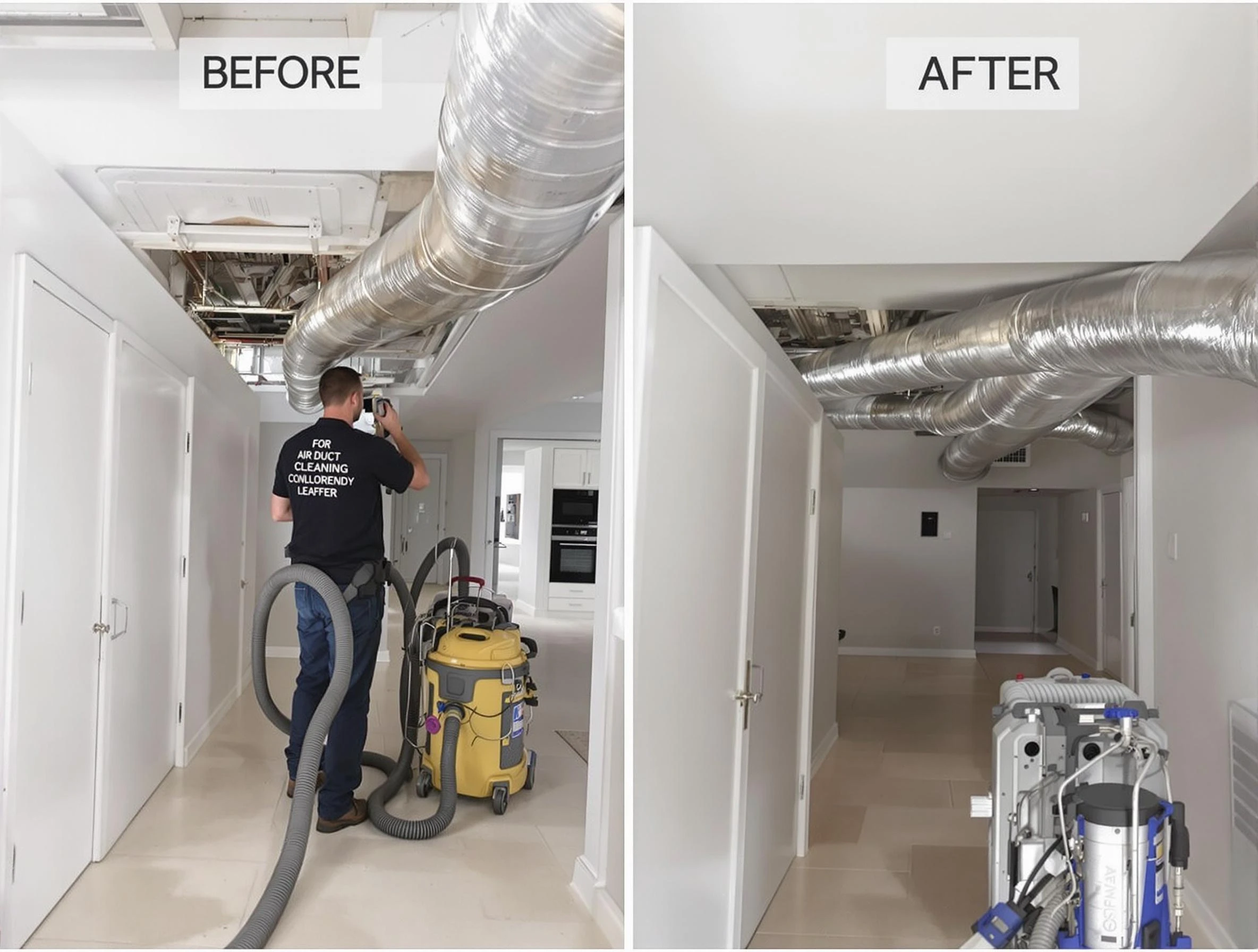 Woods Cross Air Duct Cleaning professional performing thorough air duct cleaning in Woods Cross