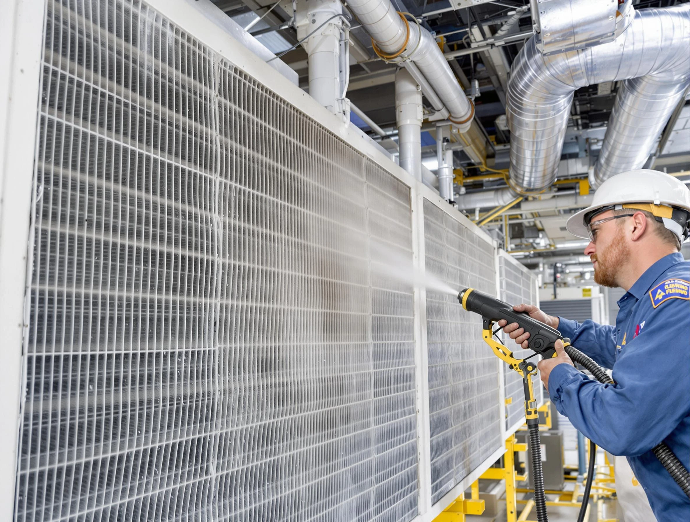 Professional commercial coil cleaning by Woods Cross Air Duct Cleaning in Woods Cross