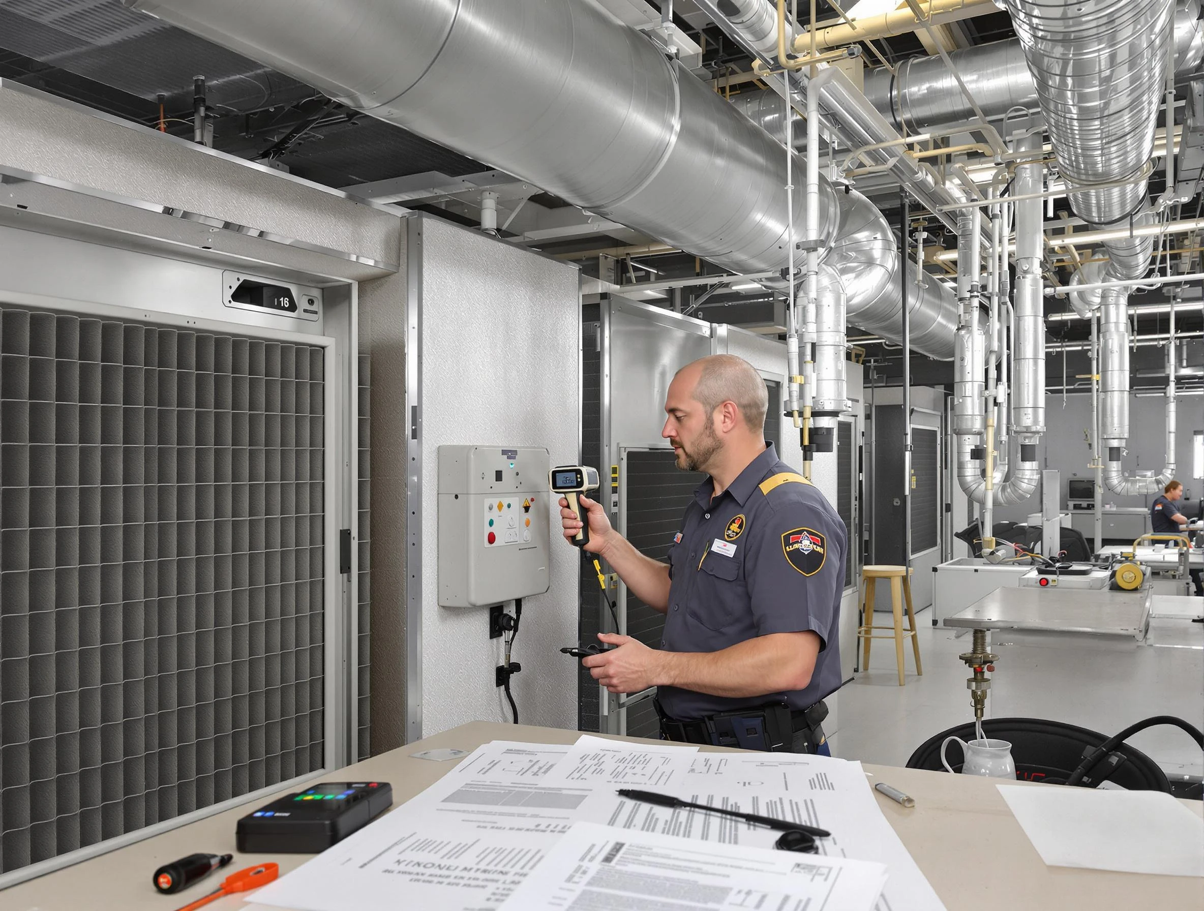 Professional filter system inspection by Woods Cross Air Duct Cleaning in Woods Cross