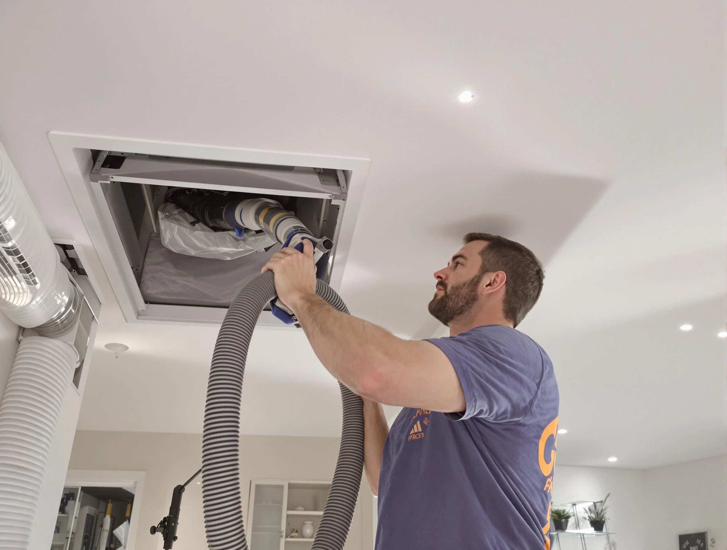 Precision indoor duct cleaning by Woods Cross Air Duct Cleaning in Woods Cross